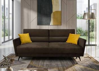 Kanapa Lucas Czarna, Funkcja Spania, Dostawa 0zł!