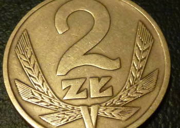 Moneta 2 złote 1976 r. okres PRL - moneta z obiegu.