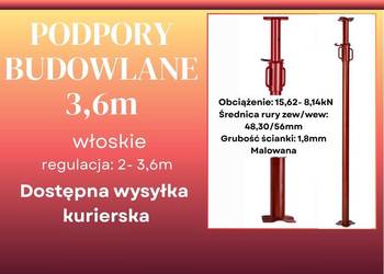 Podpora budowlana 3,6m włoska stemple budowlane sztyce