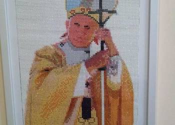 Papież Jan Paweł II - haft diamentowy