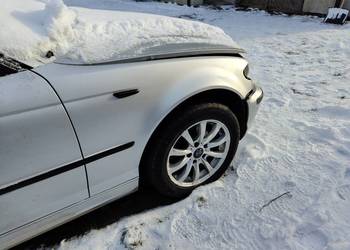 Bmw e46 sedan Lift błotnik przedni prawy srebrny titansilber bez rdzy