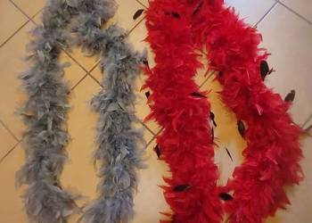 Naturalne pióra Szale boa długie puchate milutkie