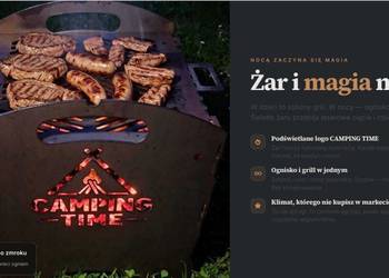Grill składany ,mangał, palenisko, szaszłyki gruba stal 3mm