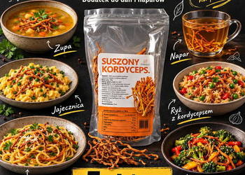 Kordyceps suszony Cordyceps 100g Maczużnik bojowy grzyby suszone grzyb