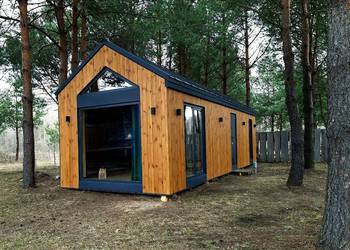 Nowoczesny domek mobilny 35 m² z antresolą / gotowy do przeniesienia