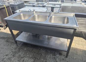 Zlew Gastronomiczny 3 Komorowy Z Półką 160/60/85 B