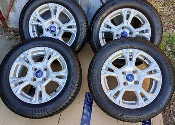 Kola całoroczne 15 cali oryginał ford B-max z czujnikami ciśnienia TPM