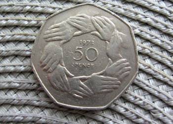 Wielka Brytania 50 Pensów 1973r - Wstąpienie do EWG