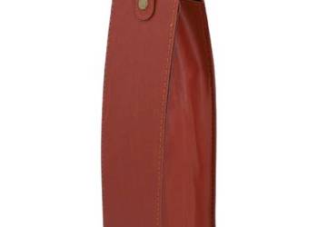 Brązowa Torba na Wino ze Skóry Ekologicznej 40,5 cm Prezentowa