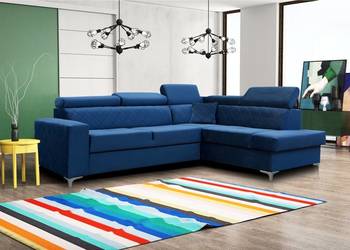 GLOSS narożnik nowoczesny design regulowane zagłówki GLAMOUR