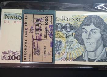 100 x 1000 ZŁOTYCH 1982 s. DL !!! PACZKA UNC