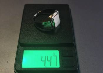 Złoty sygnet męski,złoto 585,waga 4,47g