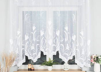 Firana żakardowa 300x160 cm, nowe firany, sklep, firana gotowa do kuchni