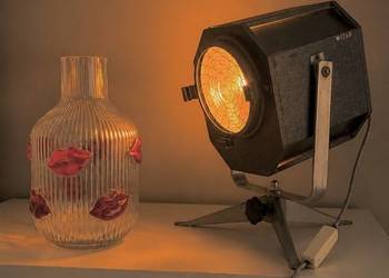 Loft Vintage lampa teatralna z ubiegłego stulecia PRL