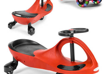 Jeździk grawitacyjny pojazd dla dzieci koła LED czerwony ECOTOYS