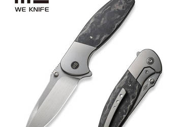 Nóż składany WE Knife Nitro OG Gray Titanium/Marble Carbon Fiber, Hand Rub…