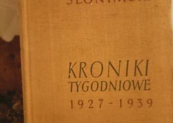 Kroniki tygodniowe książki Słonimski prezenty unikat okazy