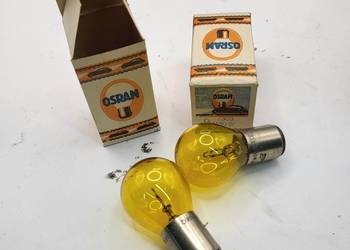 ŻARÓWKA OSRAM 6V 50W ŻÓŁTA DO MOTOCYKLA SAMOCHODU AUTO TRAKTOR NOWA Z EPOKI