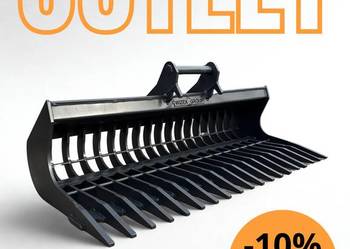 Łyżka skarpowa grabie 170cm dla koparek 6-11t LEHNHOFF, VERACHTERT, EASYLOC
