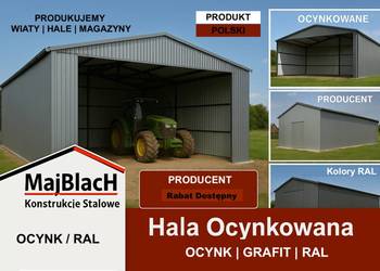 Ocynkowany Garaż Blaszany MAGAZYN ROLNICZY na Maszyny Hala – Maj-BlacH