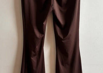 Legginsy dzwony - czekolada Made in Italy