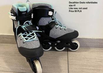 Size 41 Decathlon Oxelo rollerblades.