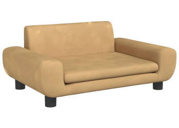 Sofa dla dzieci brązowa 70x45x33 cm aksamit WM-3196391