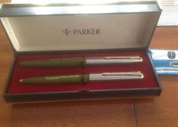 PARKER 45 standard, nowy set piór + długopis personalizowane.