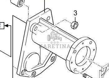New Holland TX66 TX67 TX68 Wspornik CZĘŚCI 9819446