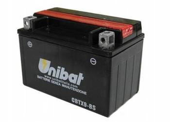 Akumulator Unibat CBTX9-BS 12V 8Ah 120A L+ AGM