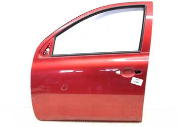DRZWI LEWY PRZÓD NISSAN MICRA K13 Hatchback RED