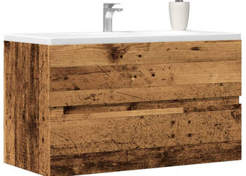 Wisząca szafka łazienkowa stare drewno 80x385x45 cm WM-856246