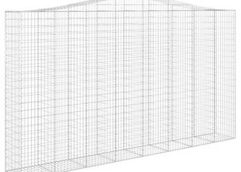 Łukowaty kosz gabionowy 400x50x220/240 cm galwanizowane żelazo WM-153421