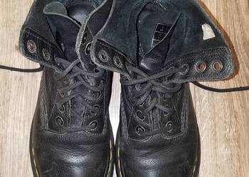 Dr. Martens UK3 35/36 22.5cm czarne buty Skóra* wysokie żółta nitka