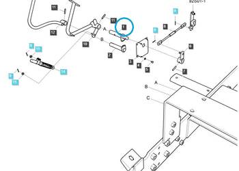 Wałek cięgna pedału / TRG292 / LS Tractor 40286772