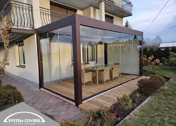 Pergola lamelowa ogrodowa aluminiowa elektryczna bioklimatyczna