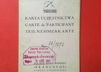 ( 860 ) Karta Uczestnictwa w Wycieczce