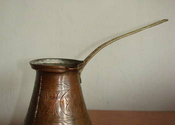 stary miedziany tygielek do kawy stary miedziany tygielek do kawy