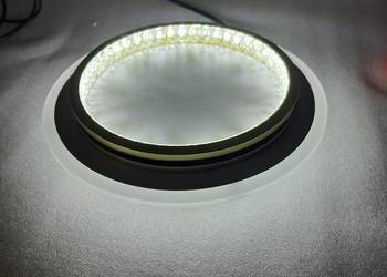 nowy plafon LED z dodatkowym podświetleniem sufitu średnica 25 cm, wys. 6 c