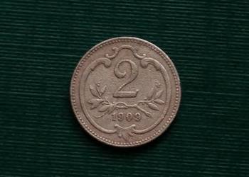 AUSTRIA - 2 halerze, 1909r