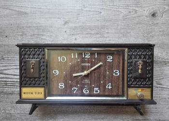 Zegar mechaniczny CITIZEN z pozytywką Musical Clock do renowacji  Japan