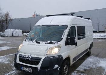 Citroen Jumper 2013r 2.2 120km klima hak nowe opony l2h3 9osob + paka