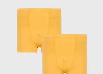 2 PACK żółtych bokserek Basic 158/164 żółty