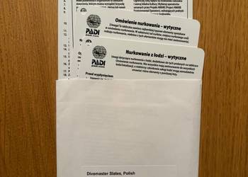 Zestaw materiałów PADI – Divemaster (część fizyczna)