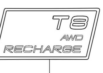 VOLVO S60 III emblemat T8 AWD RECHARGE czarny black VOLVO S60 III emblemat T8 AWD RECHARGE czarny black