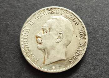 1) NIEMCY CESARSTWO srebro - 5 Marek - 1913 r.