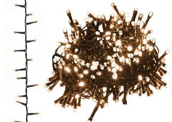 vidaXL Sznur LED, 400 diod, gęsto rozmieszczon, ciepła biel, 13(SKU:343254)