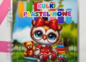 Gra edukacyjna - album wielokrotnego użytku “Kulki Plastelinowe”