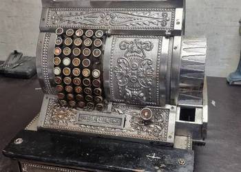Kasa fiskalna antyk american cash register company national mosiądz