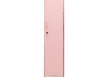 vidaXL Szafa zamykana na klucz, różowa, 35x46x180 cm(SKU:336256)